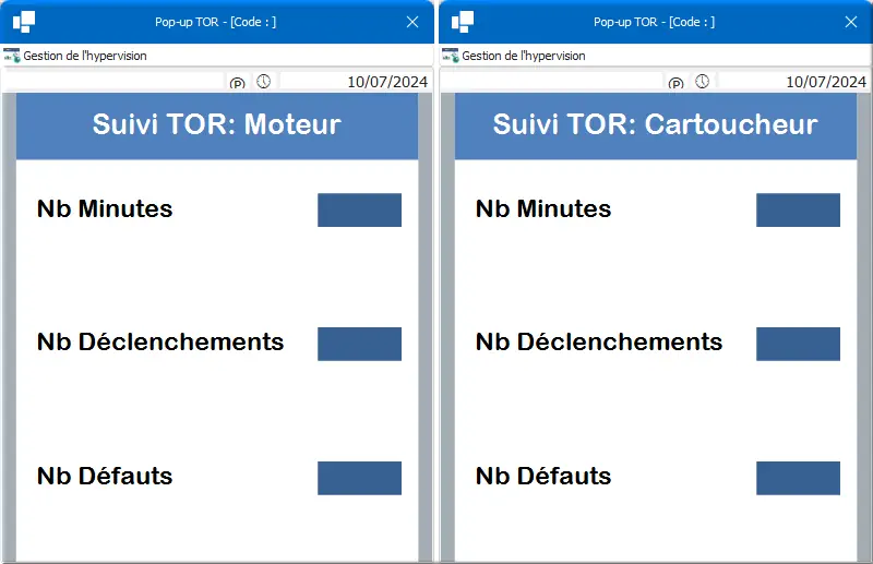 Résultat pop-up TOR mot et cart